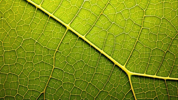 写真 高解像度で活発な緑色の葉の静脈の質感