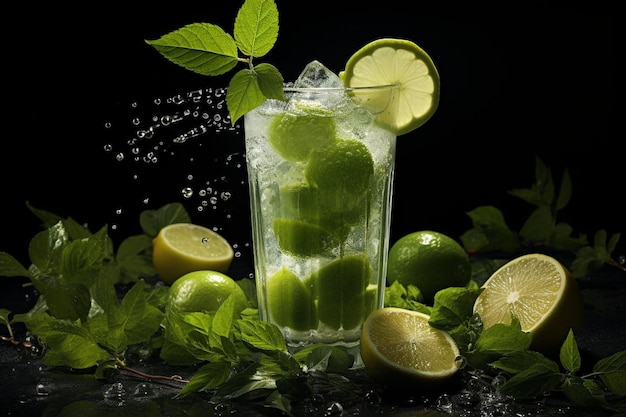 Фото Высококачественная фотография изображений зеленого сока