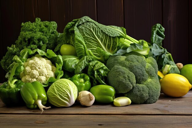 Vibrant Green Vegetable Collection for Healthy Eating