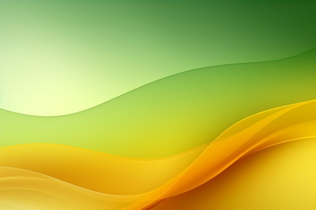 Vibrant Green and Yellow Gradients in Abstract Generative AI