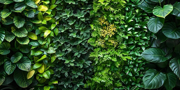 Photo the vibrant greenery of anredera cordifolia and sansevieria trivasciata enhances city streets concept botanical beauty urban greenery city landscaping