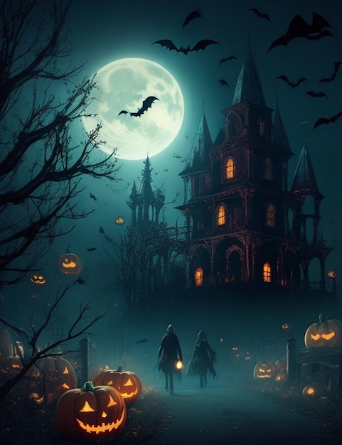 vibrant Halloween background
