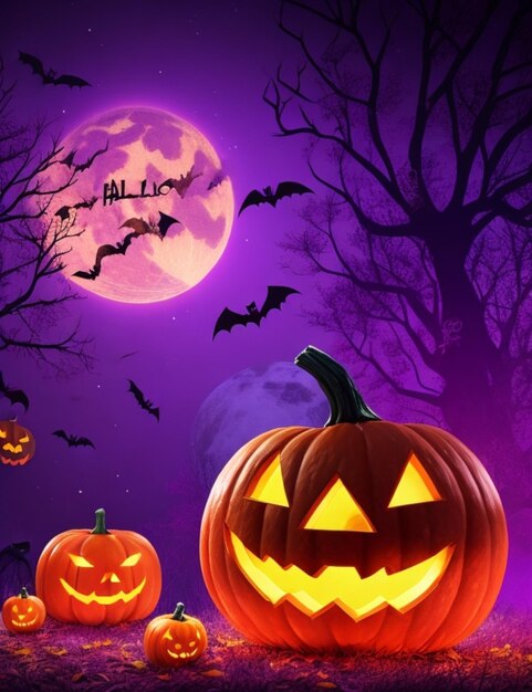 Vibrant halloween background