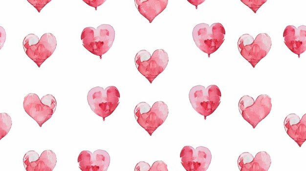 Photo vibrant heart pattern for valentines day generative ai