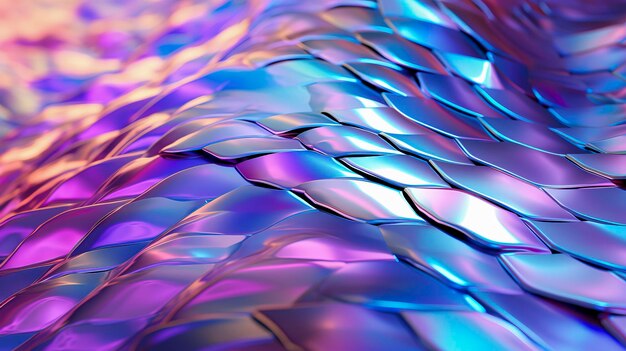 Vibrant Holographic Texture A Symphony of Color and Light created with Generative AI technology