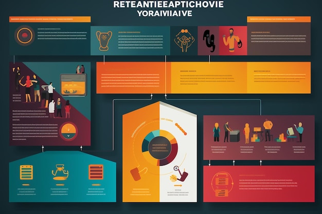 Vibrant infographic outlining the steps to Generative ai