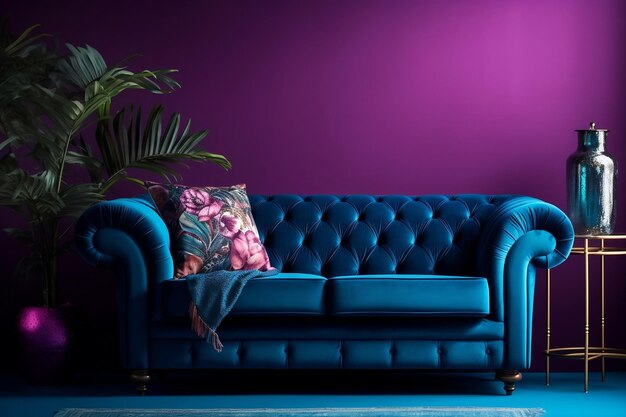 Vibrant Jewel Tones Inspiring Interior Design with Rich Colors AI