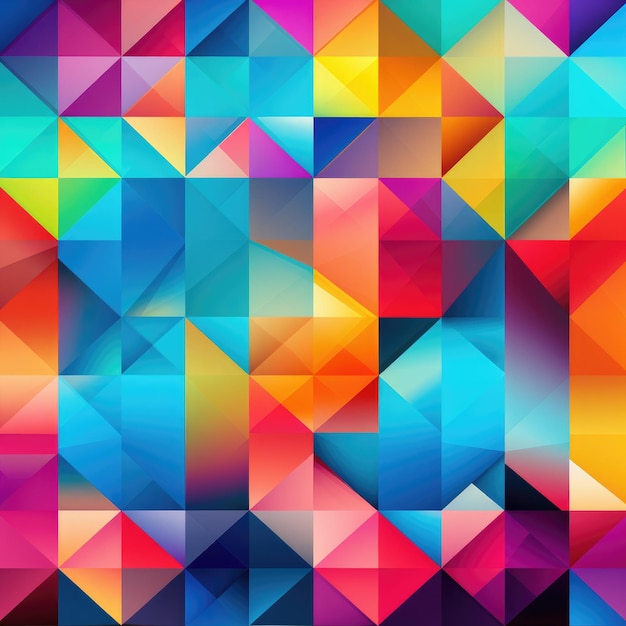 Vibrant Kaleidoscope A Colorful Geometric Design Background