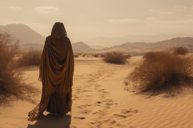 Vibrant landscape of the desert