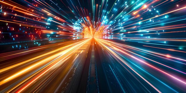 vibrant light burst patterns a symbol of speed and progress concept light speed progress vibrant patterns bursting energy