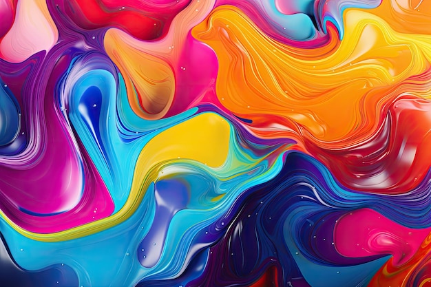 Vibrant liquid backdrop and wallpaper