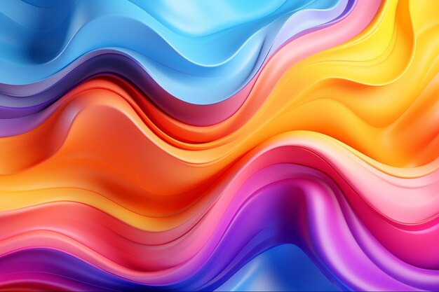 Vibrant liquid wavy background