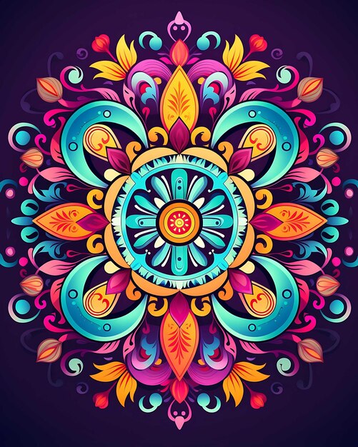 Vibrant Mandala Art