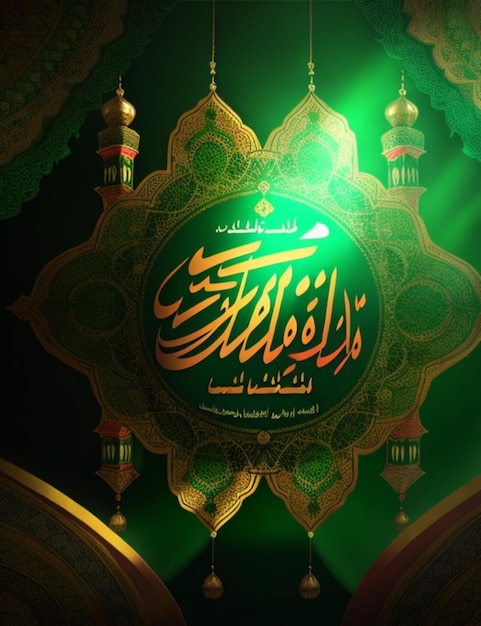 vibrant Mawlid banner