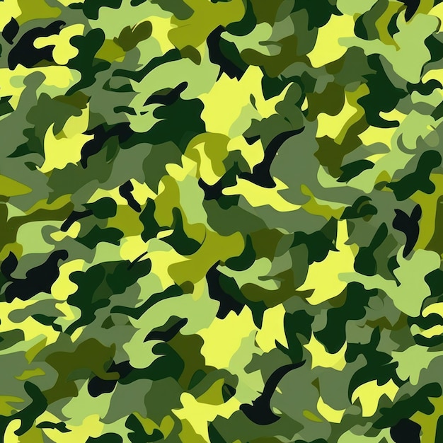 Vibrant Military Camouflage Pattern AI Generated