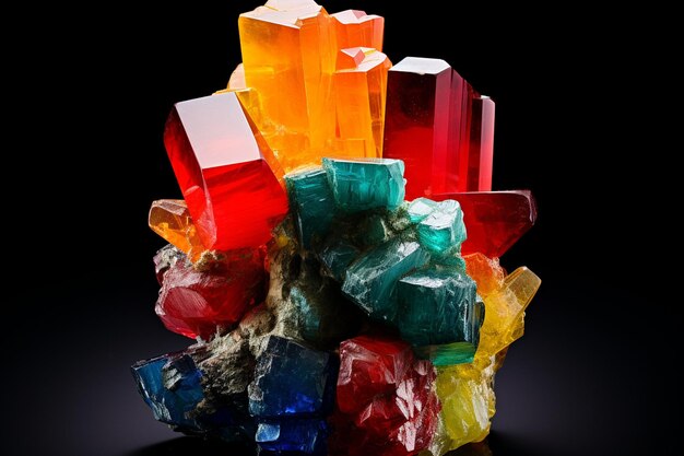 Photo vibrant minerals