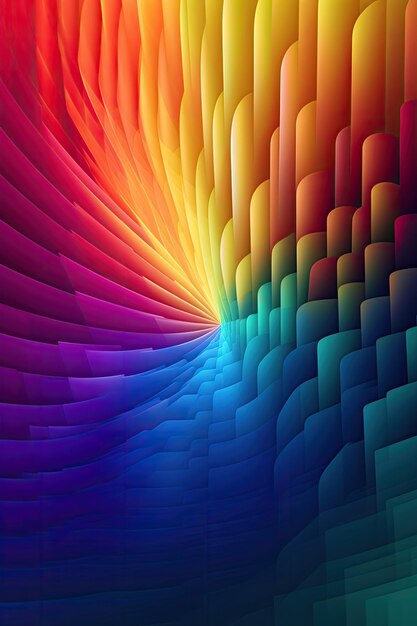 Vibrant mobile wallpaper with a cool splash pattern and gradient transitions AI Generated