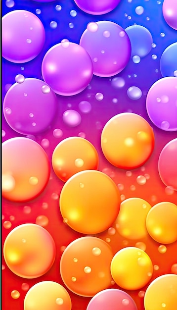 Vibrant mobile wallpaper with a cool splash pattern and gradient transitions AI Generated