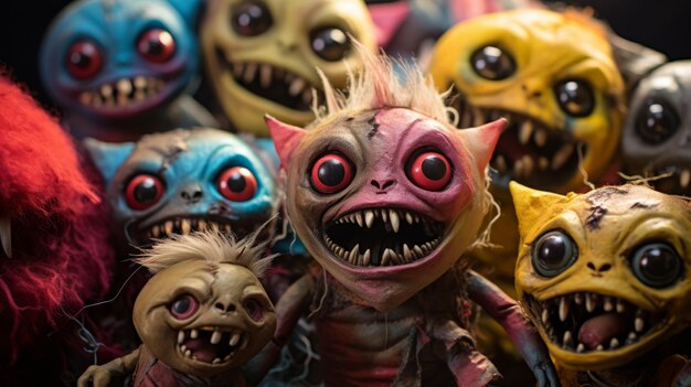 Vibrant Monster Dolls Fantastical Creatures With Intense Coloration