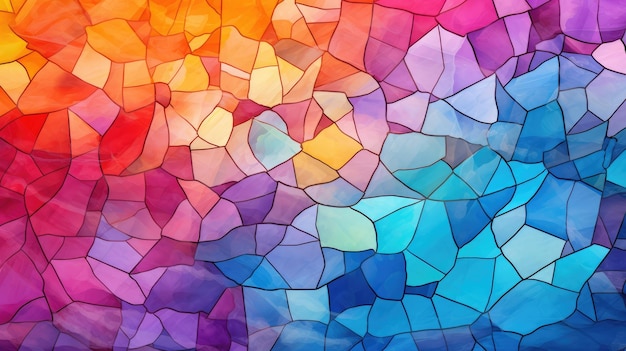 a vibrant mosaic background created using Springthemed colors