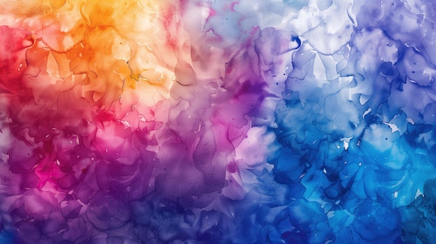 Vibrant Multicolored watercolor Abstract Background