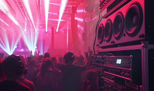 Premium Photo  Vibrant Music Concert Scene