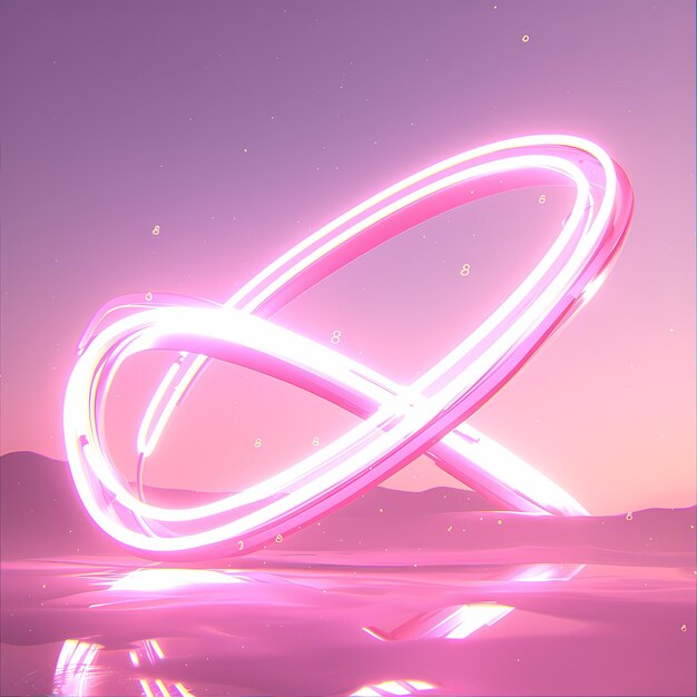 Vibrant Neon Pink Curve