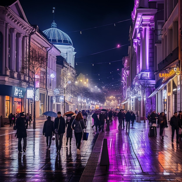 Vibrant Nightlife in Vilnius