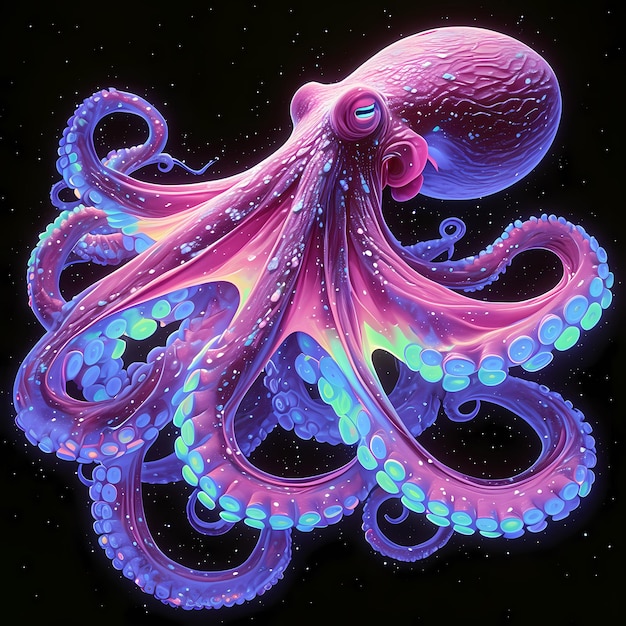 Vibrant Octopus A Journey into the Depths