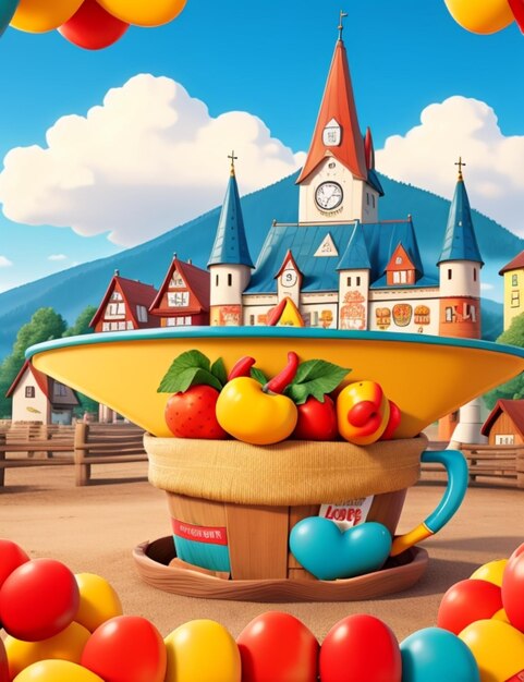 Vibrant oktoberfest background