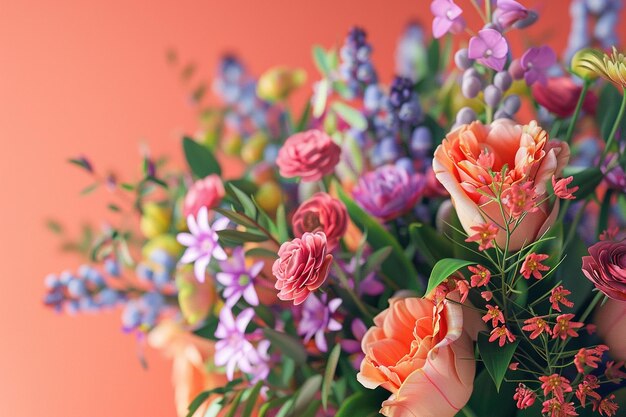 Photo vibrant online flower shop offering fresh bouquets