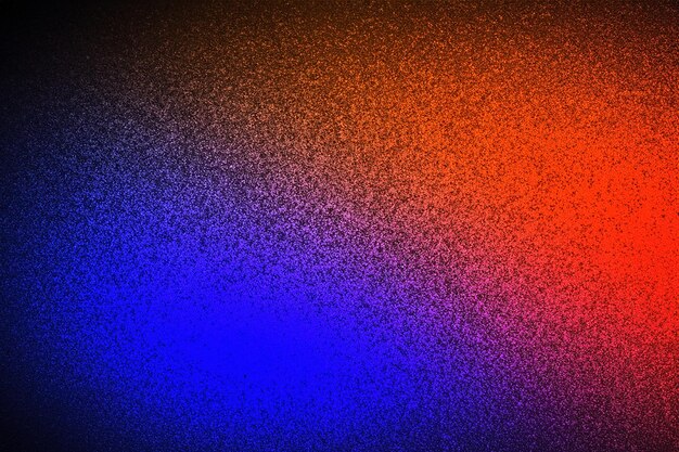 Vibrant orange blue red black grainy gradient background abstract glowing colors dark noise