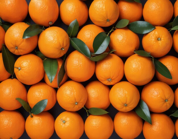 Photo vibrant orange in uniform arrangemen