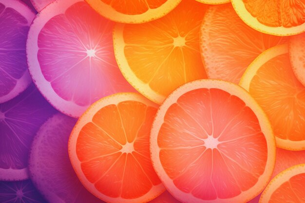 Photo vibrant oranges and purples create a unique texture