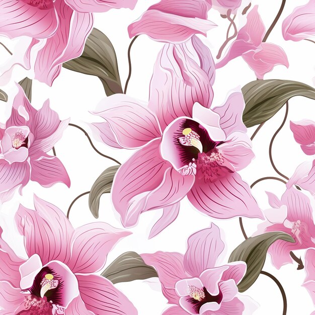 Vibrant orchid pattern for wedding decor