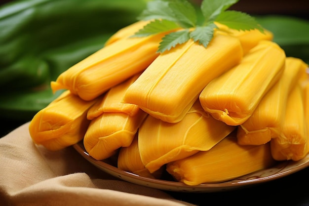 Vibrant Papaya Mango Tamales