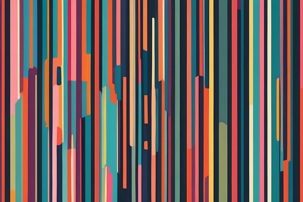 Vibrant Parallel Lines Abstract Geometric Pattern for Fashion Concepts