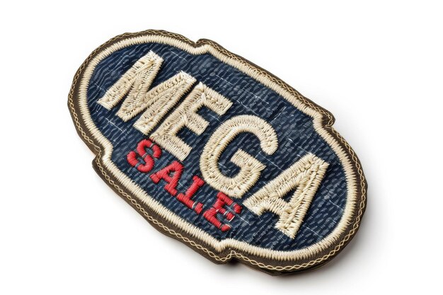 Vibrant Patch With Mega Sale Text