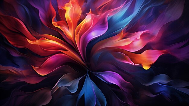 vibrant petals symbolize love in nature dark abstract