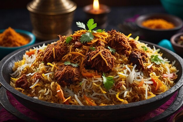 vibrant photo of Biryani Culinary Adventure