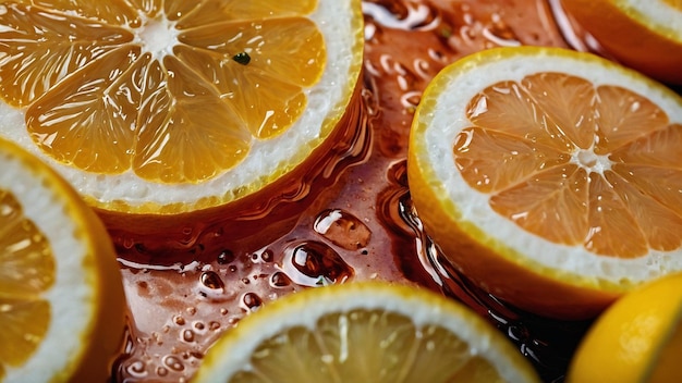 vibrant photo of Lemon juice on salm