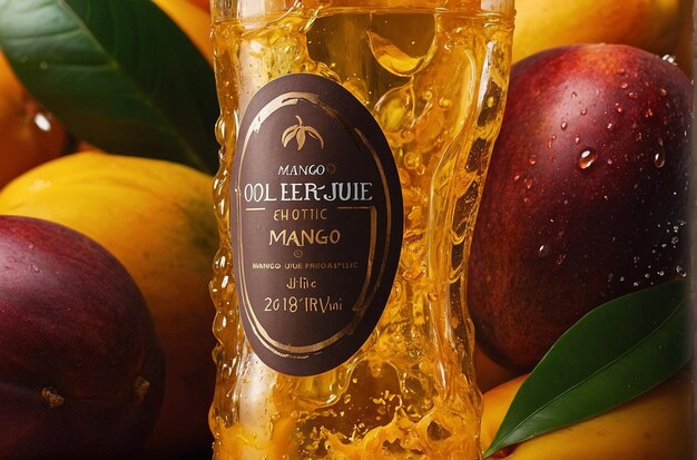 Foto foto vibrante di mango juice cool elixir