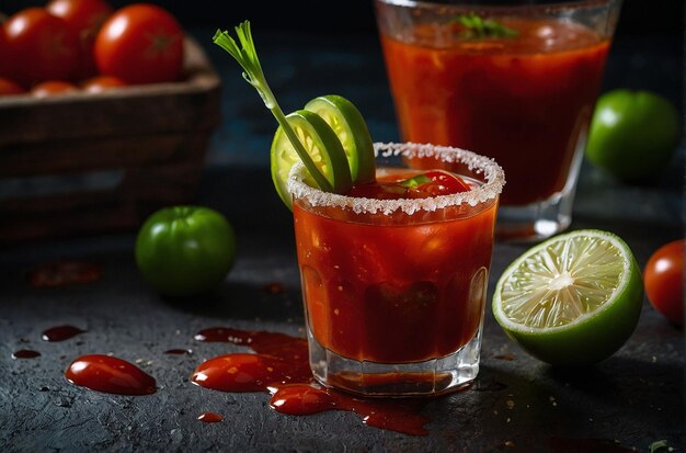 vibrant photo of Preparing Bloody Mary with Tom