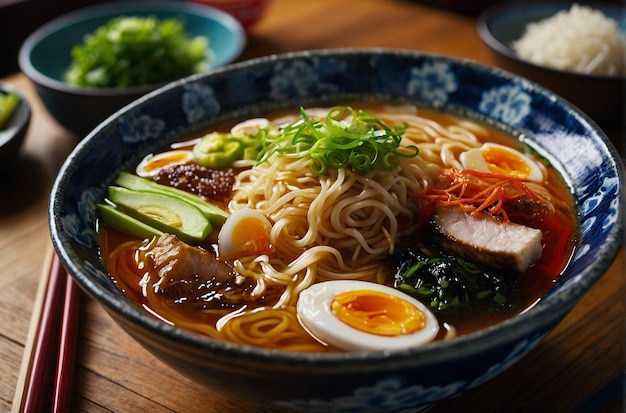 vibrant photo of Ramen in Lively Izakaya