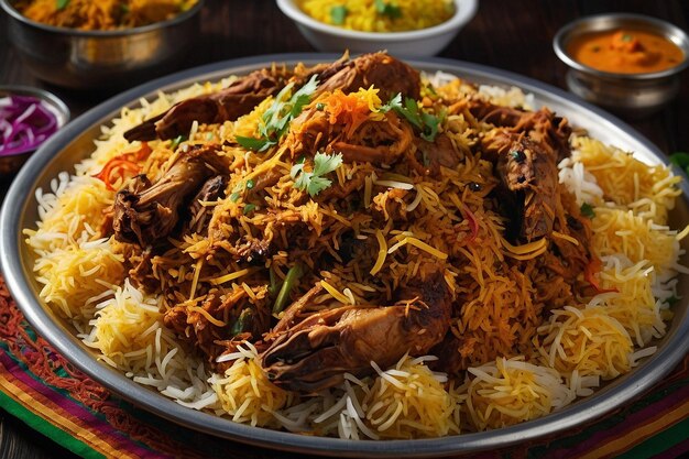 vibrant photo of Royal Hyderabadi Biryani Platte