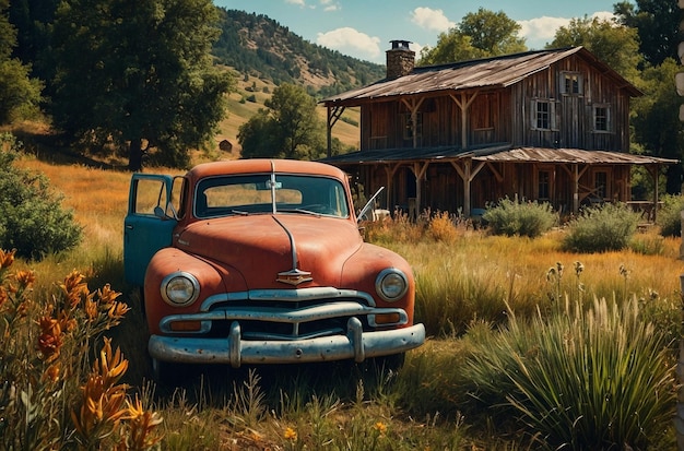 vibrant photo of Rustic Homestead