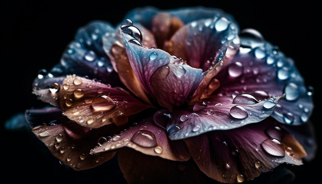 Vibrant pink gerbera daisy reflects beauty in nature generated by AI