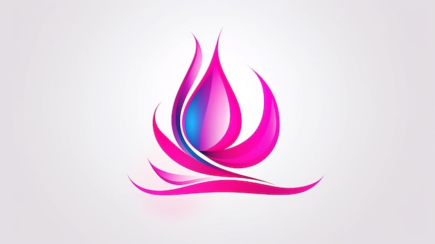 Vibrant Pink Logo Design Vector Kunst