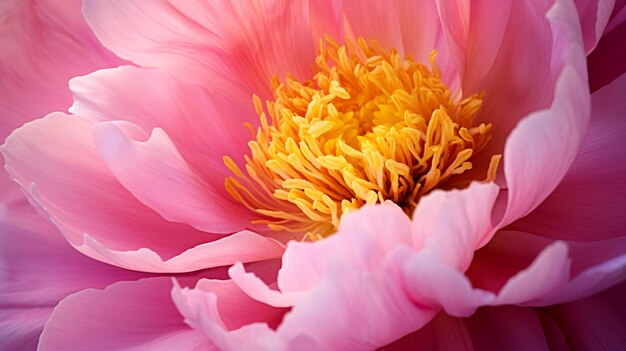 vibrant pink peony with soft AI Generative