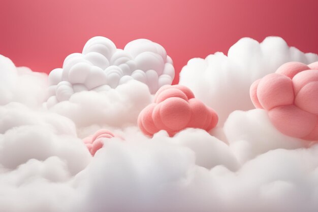 A vibrant pink and white cloud formation in the sky